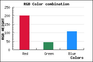 rgb background color #C92B6B mixer