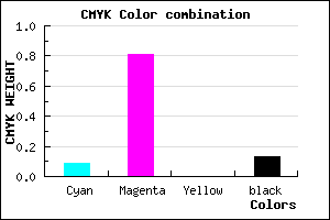#C92BDE color CMYK mixer