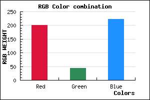 rgb background color #C92BDE mixer
