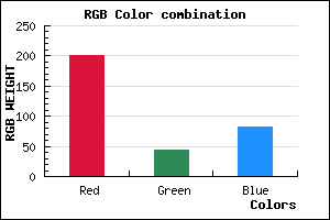 rgb background color #C92B53 mixer