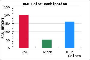 rgb background color #C933A1 mixer