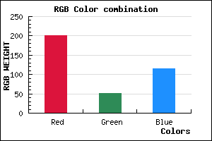 rgb background color #C93473 mixer