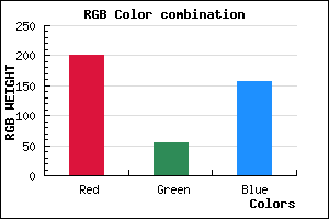 rgb background color #C9369D mixer