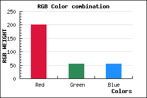 rgb background color #C93636 mixer