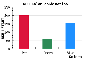 rgb background color #C9389C mixer