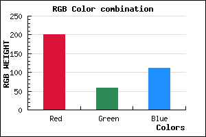 rgb background color #C93B6F mixer