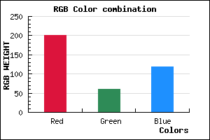 rgb background color #C93C76 mixer