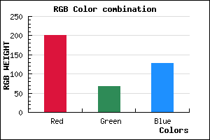 rgb background color #C9437F mixer