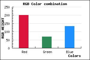 rgb background color #C94586 mixer