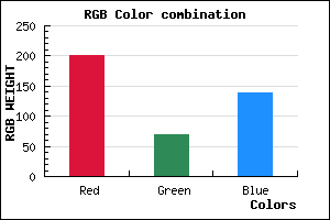 rgb background color #C9458B mixer