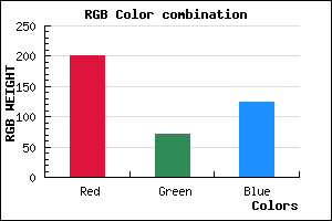 rgb background color #C9487C mixer
