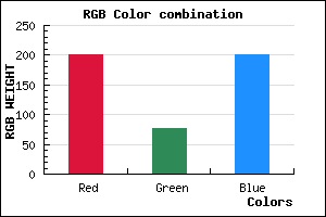 rgb background color #C94CC9 mixer