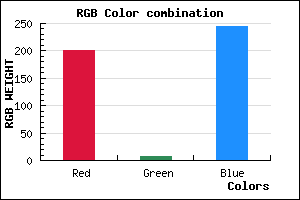 rgb background color #C908F5 mixer