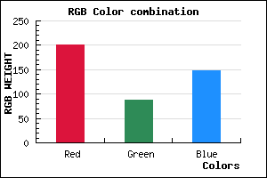 rgb background color #C95894 mixer