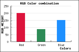 rgb background color #C95897 mixer