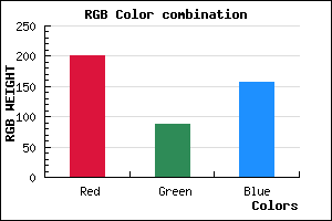 rgb background color #C9589D mixer