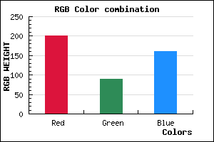 rgb background color #C95AA1 mixer