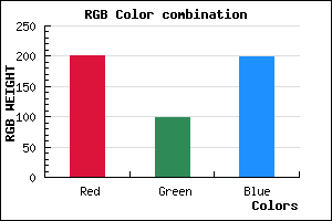 rgb background color #C962C6 mixer