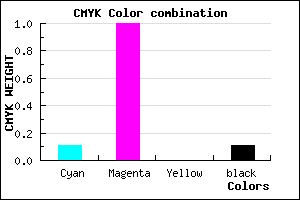 #CA00E2 color CMYK mixer