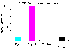 #CA00E5 color CMYK mixer
