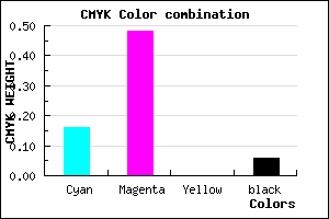 #CA7CF0 color CMYK mixer