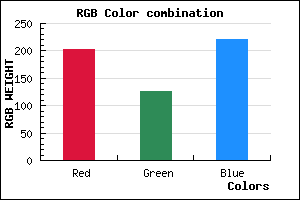 rgb background color #CA7EDC mixer