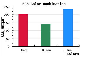 rgb background color #CA8BE9 mixer