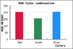 rgb background color #CA9BCC mixer