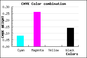 #CAA2DC color CMYK mixer