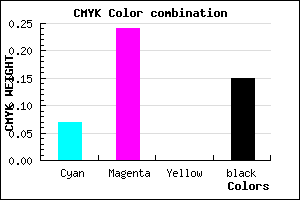 #CAA5D9 color CMYK mixer