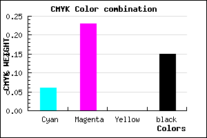#CAA6D8 color CMYK mixer