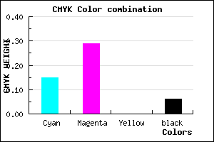 #CAA9EF color CMYK mixer