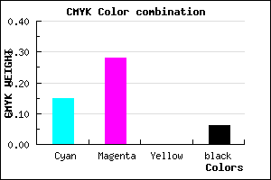 #CAADEF color CMYK mixer