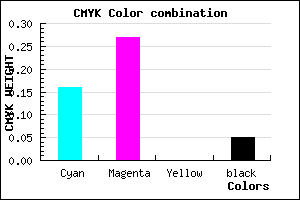 #CAB1F1 color CMYK mixer