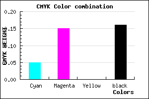 #CAB5D5 color CMYK mixer
