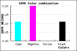 #CAB5E3 color CMYK mixer