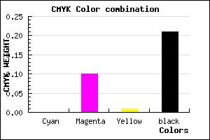 #CAB6C7 color CMYK mixer