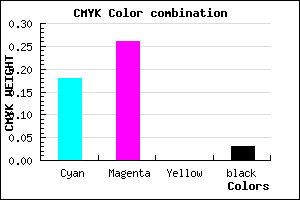 #CAB7F7 color CMYK mixer