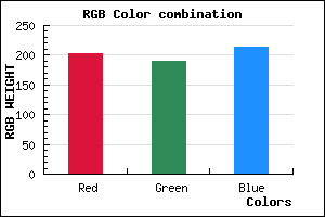 rgb background color #CABDD5 mixer