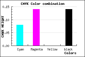 #CABDDB color CMYK mixer