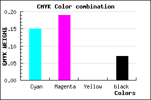 #CAC0EE color CMYK mixer