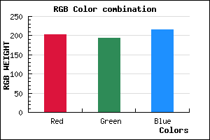 rgb background color #CAC1D7 mixer