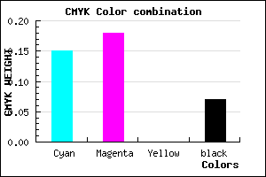 #CAC2EE color CMYK mixer