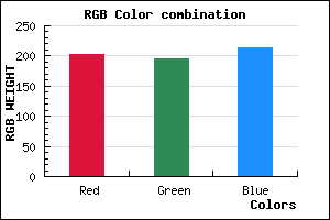rgb background color #CAC3D5 mixer