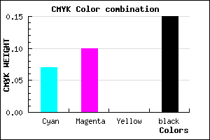 #CAC4DA color CMYK mixer