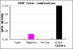 #CAC5CB color CMYK mixer
