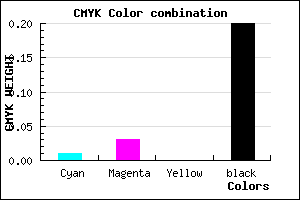 #CAC6CC color CMYK mixer