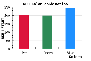 rgb background color #CAC6F4 mixer