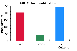 rgb background color #CA2CF0 mixer