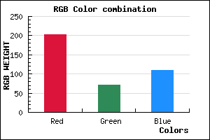 rgb background color #CA486D mixer